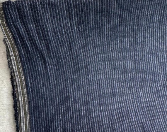 Striped Hemp fabric by the yard