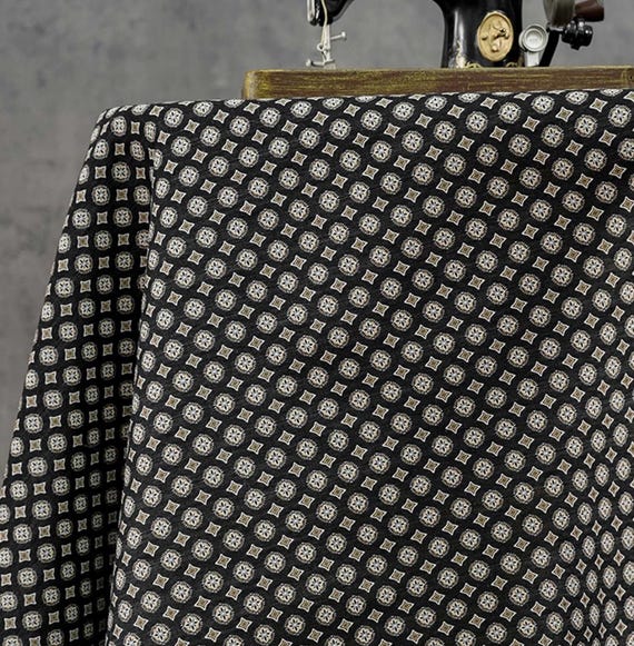 Jacquard patterned fabric by the yard