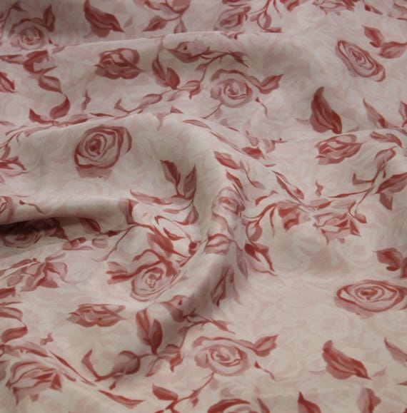 Print cupra fabric, Floral cupro fabric by the yard
