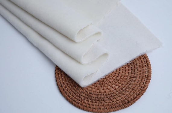 Baby Suri alpaca wool fabric, woolen fabric by the yard - Navy