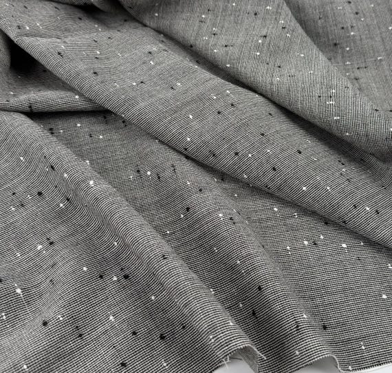 Jacquard Wool fabric by the yard