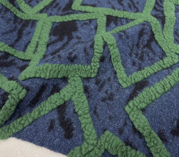 Knit wool fabric by the yard