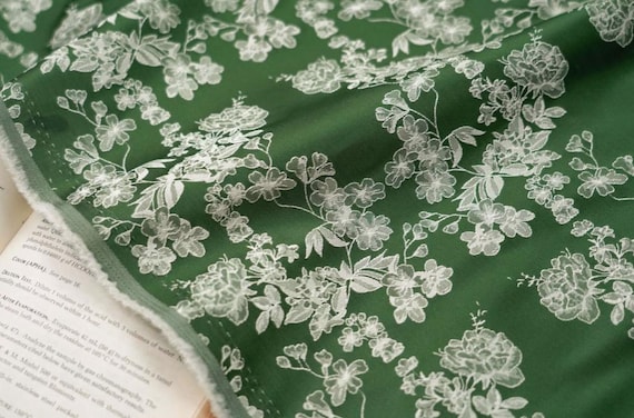 Jacquard brocade fabric by the yard