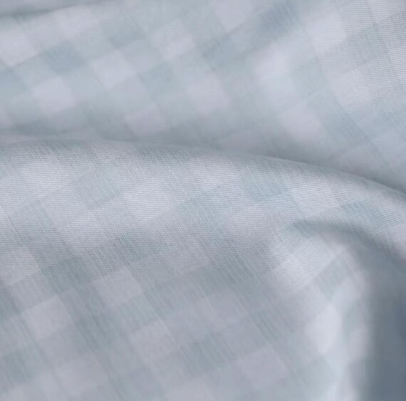 Plaid cotton fabric by the yard