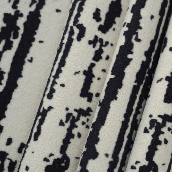 Print Cashmere Wool fabric by yard