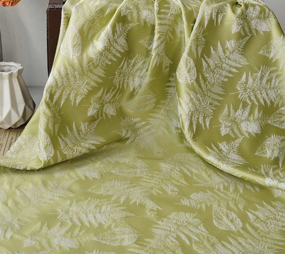 Jacquard brocade fabric by the yard