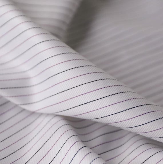 Striped Silk cotton fabric by the yard