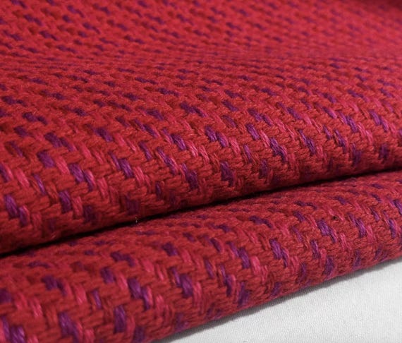 Tweed wool fabric by the yard