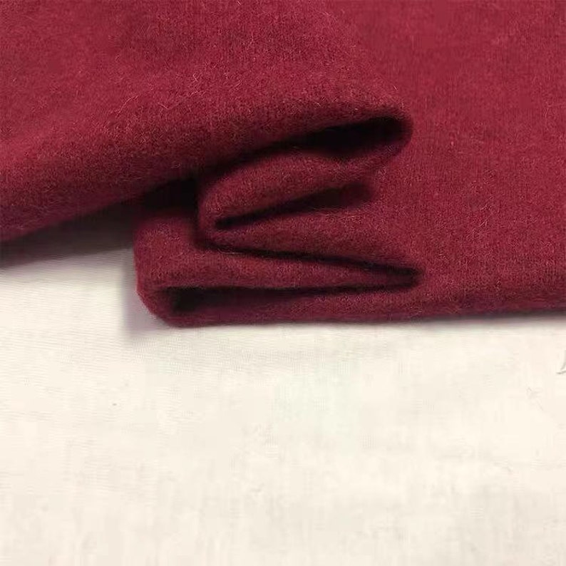 Knit cashmere wool fabric woolen fabric by the yard Etsy