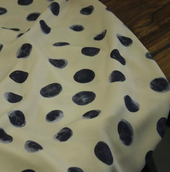 Print rose fiber fabric by the yard