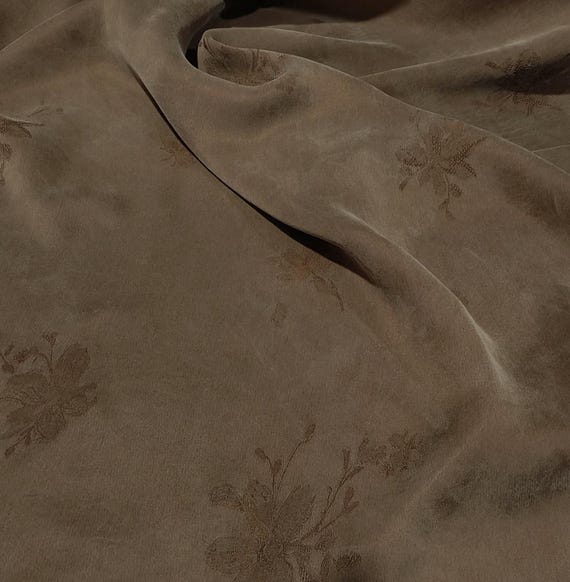 Jacquard cupra cupro fabric by the yard
