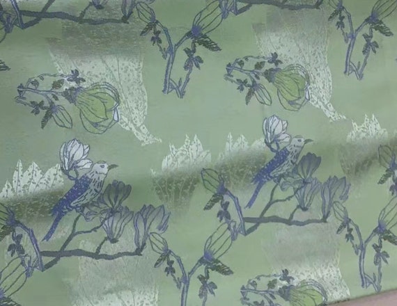 Jacquard brocade fabric by the yard