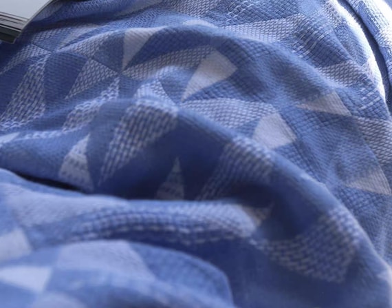 Extra Wide Jacquard Linen Fabric by the yard - 280cm Wide