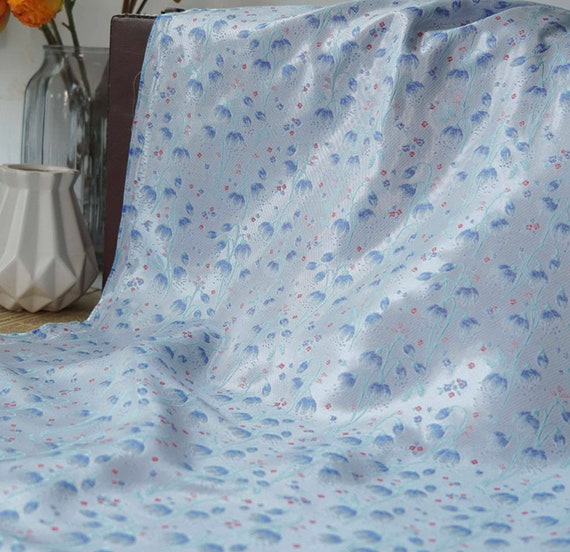 Jacquard brocade fabric by the yard