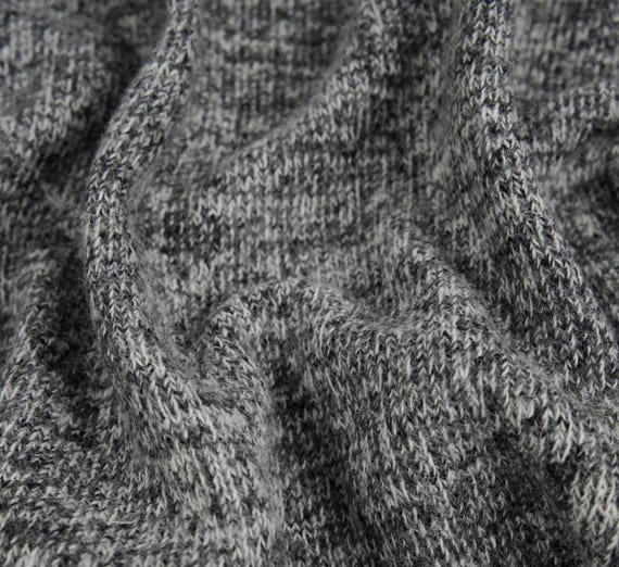 Knit wool fabric by the yard