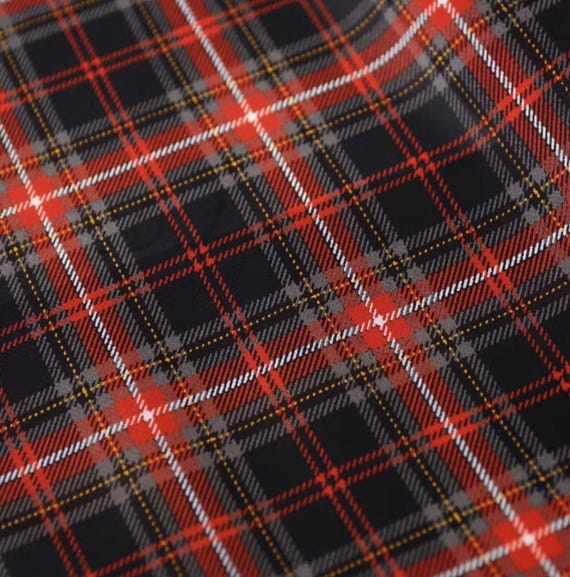 Plaid Rhombus chiffon fabric by the yard