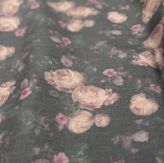 Print linen fabric by the yard