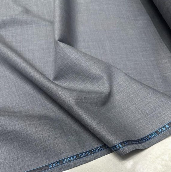Worsted Wool fabric by the yard