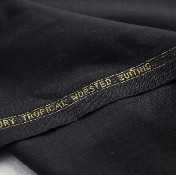 Worsted Wool fabric by the yard SUITING Fabric