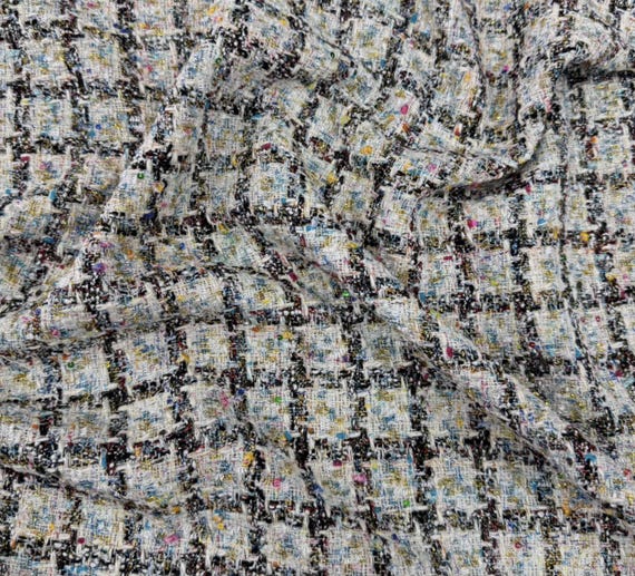 Metallic Tweed fabric by the yard