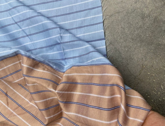 Striped Hemp fabric by the yard