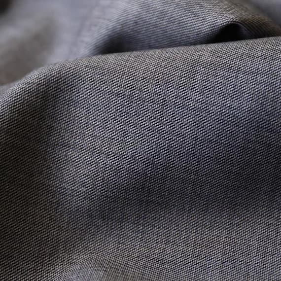Gray Worsted Wool fabric by the yard SUITING Fabric