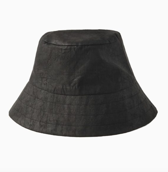 Gambiered Silk Bucket Hat, Mud Silk Bucket Hat, Beach Sun Hat, Unisex Hat, Fisherman's Hat
