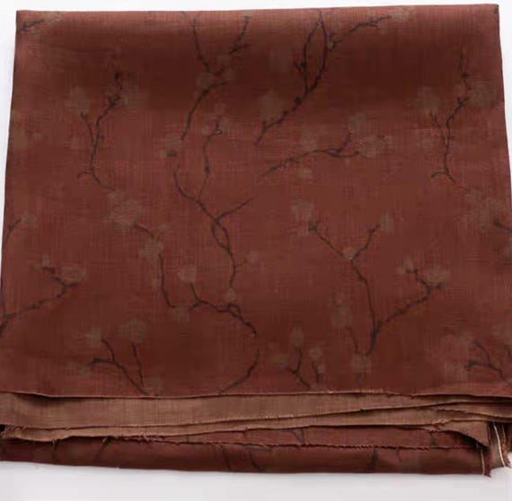 Print linen fabric by the yard