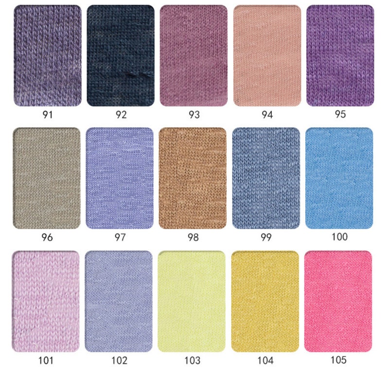 Multi Color Options Knit Linen Jersey Fabric by the Yard Etsy