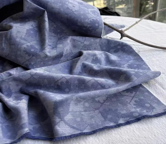 Jacquard cotton fabric by the yard