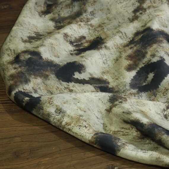 Print cupra fabric, Floral cupro fabric by the yard