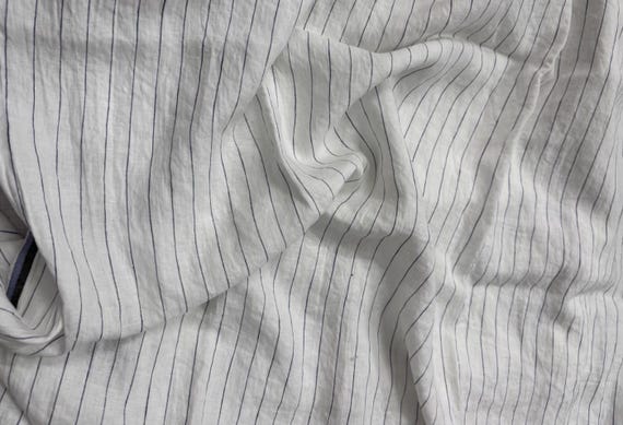 Striped Hemp fabric by the yard