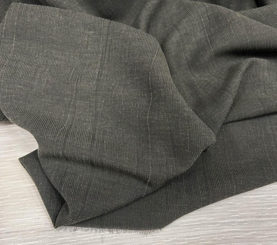 Stripes linen fabric, striped linen fabric by the yard