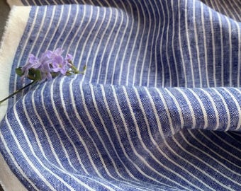 Striped Linen fabric by the yard