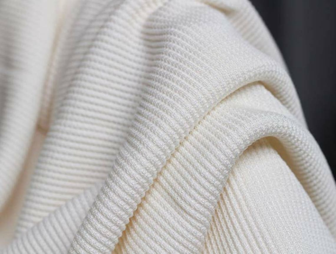 Knit silk jersey fabric by the yard Etsy