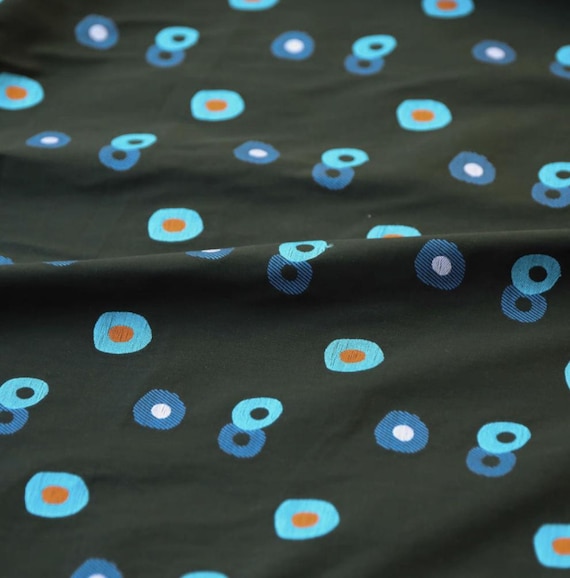 Jacquard cotton fabric by the yard