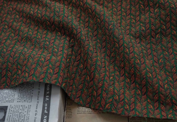 Jacquard brocade fabric by the yard