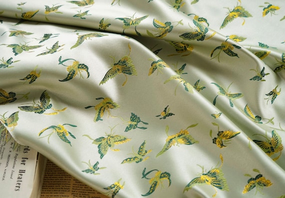 Jacquard brocade fabric by the yard