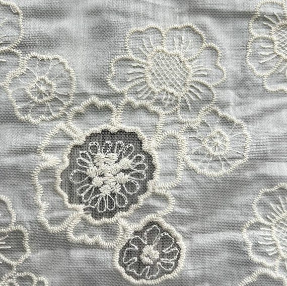 Embroidery fabric, Embroidery Flowers, Cutout lace fabric Sold by Meter