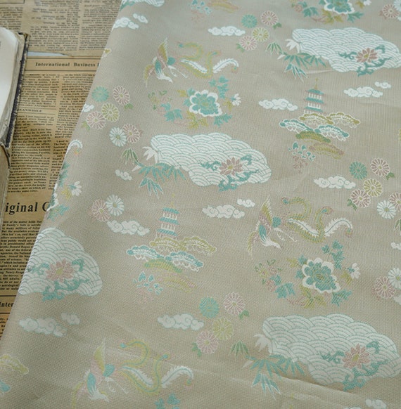 Jacquard viscose fabric by the yard