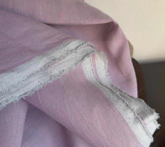 Yarn dyed iridescent linen fabric by the yard