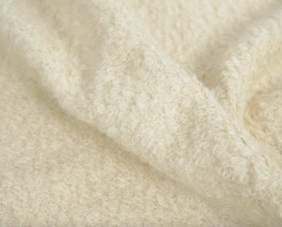 Knit wool fabric by the yard