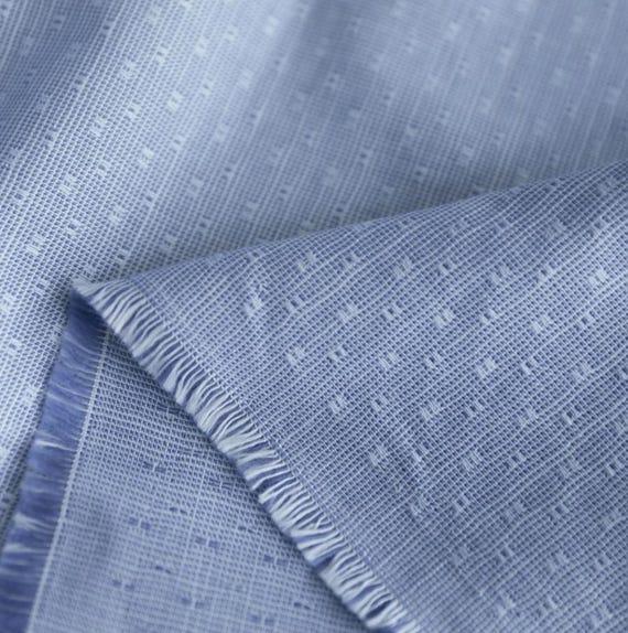 Jacquard linen fabric by the yard