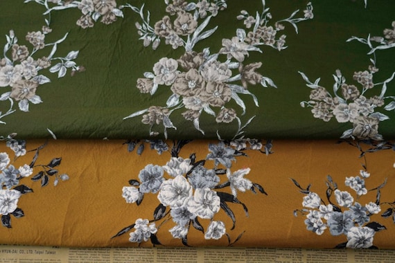 Jacquard brocade fabric by the yard