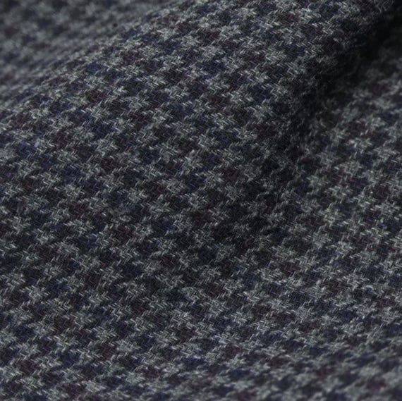 Houndstooth Wool fabric by the yard