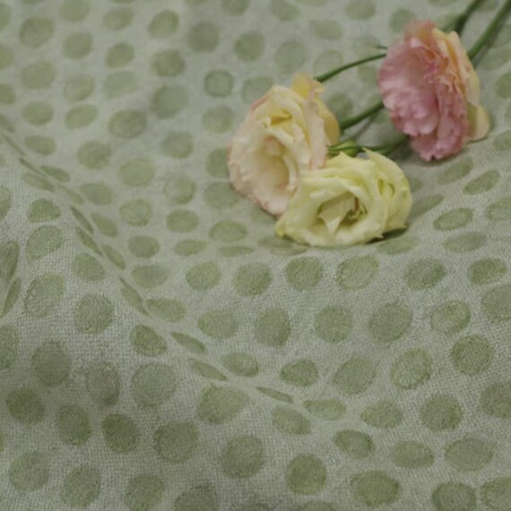 Print ramie fabric by the yard for blouses, dresses,  skirts, clothes fabric