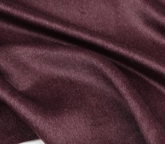 Double faced double sided Alpaca wool fabric by the yard