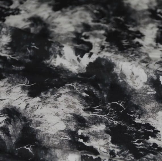 Print linen fabric by the yard