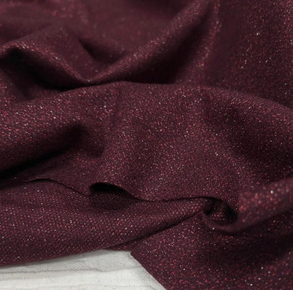 Shimmery Knit Wool fabric by the yard
