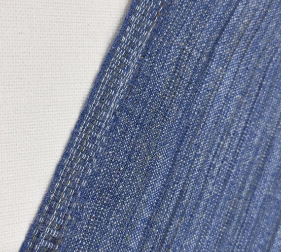 Striped wool fabric by the yard